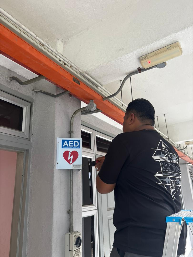 INSTALLATION OF AED AT BUKIT JALIL SPORTS SCHOOL