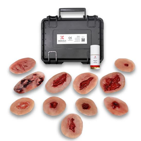 MEDICAL-X Wound Stickers Moulage Kit Complete Set
